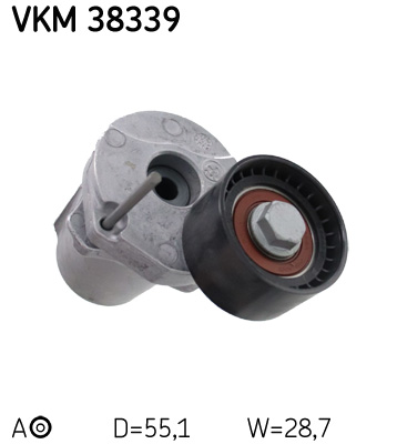 Galet-tendeur de courroie d'accessoires SKF VKM 38339